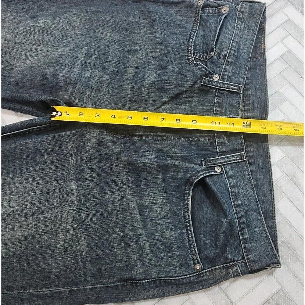 Levi's 514 Jeans Straight Fit Men Sz 36 x 34 Blue Dark Wash Denim Cotton Classic